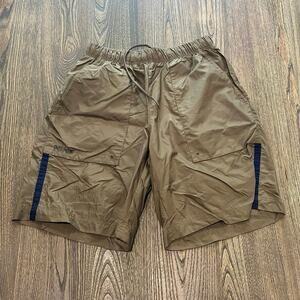 Nike Mens Sportswear Shorts Elastic Waist 100% Nylon Pull-On Dark Olive Size M